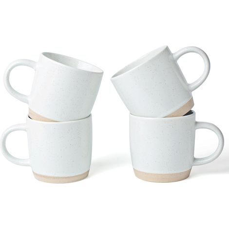 Kaffeeset Für 4 Personen – 35-cl-becher – Kaffee – Tee – Heiße Schokolade – Milch – Trinkwasser – Galaxy-serie – Weiß