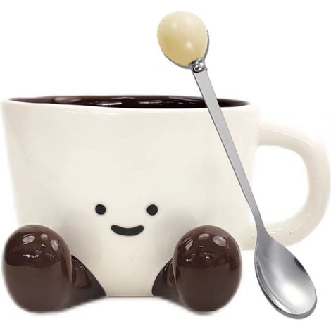 Kaffeetassen, Lustige Und Niedliche Tasse Für Frauen, Einzigartige 300-ml-keramiktassen Für Kaffee Und Tee, Bürogeschenk (schokolade)