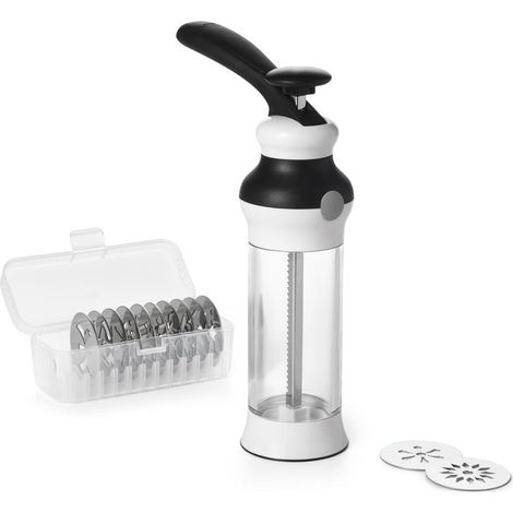 Kekspresse-set, Bestehend Aus Einer Kekspresse Mit 12 Edelstahlscheiben Und Einer Aufbewahrungsbox, Ideal Für Partys Und Den Täglichen Genuss. Backzubehör In