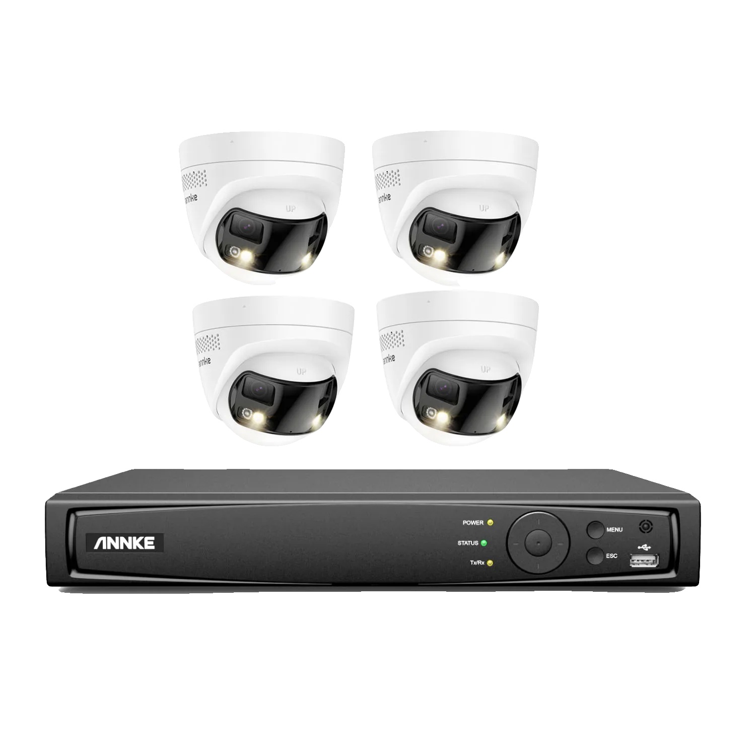 Sicherheitskamerasystem, 4k-auflösung, Panoramaansicht, 8mp 91et 4stück Kits-a, Keine