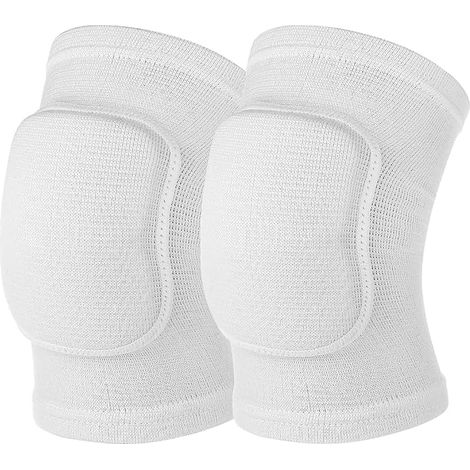 Knieschoner, Sport-knieschoner, Knieschutz, Knieschoner Aus Schaumstoff, Rutschfeste Knieschoner, Knieschoner Für Volleyball Und Tennis (weiß, 24 X 16 Cm, Größe L)