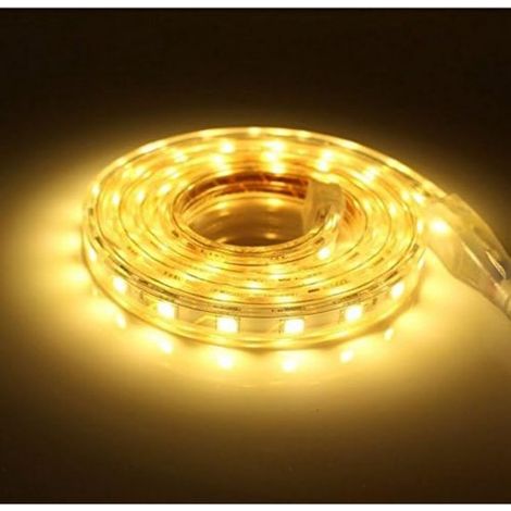 Led-streifen – 2 M Led-streifen – Extra Heller 220-v-led-streifen – Ip65 Wasserdichter Led-streifen – Warmweiß