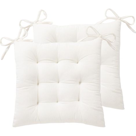 Lampenkern-bodenkissen – Ultraweiches Und Warmes Band – Bequemes Quadratisches Kissen Für Die Leseecke Im Kinderzimmer – Auch Für Erwachsene Geeignet – 2er-set – 39,5 X 39,5 Cm – Weiß