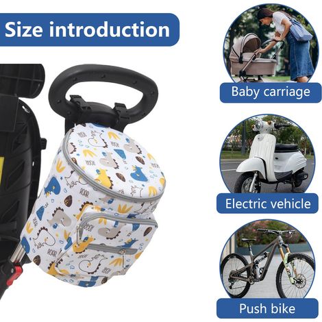Lenkertasche, Dicke Kinderfahrradtasche, Lenkerkorb Mit Zwei Kunststoffschnallen, Fahrradzubehör Für Mädchen, Fahrradzubehör, Geeignet Für Dreiräder, Roller Und Andere