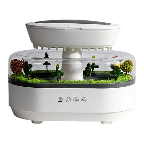 Luftbefeuchter Und Aromadiffusor – Regentropfen-luftbefeuchter Mit Realistischem Regengeräusch – 250 Ml, Regenwolken-nachtlicht Mit 7-farbiger Led – Leise Und Automatische Abschaltung – Weiß