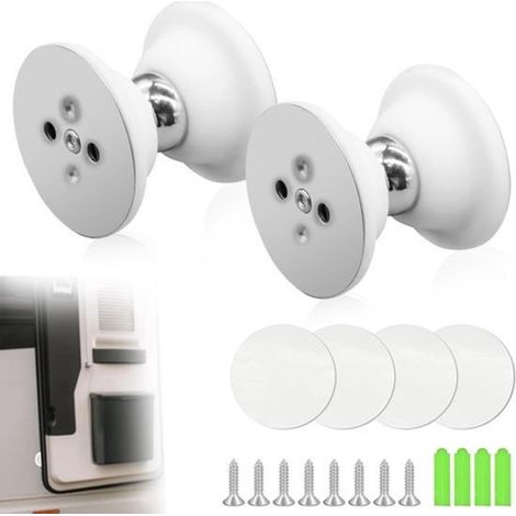 Magnetischer Türstopper Für Wohnmobile Und Boote – 2 Stück – Weiß