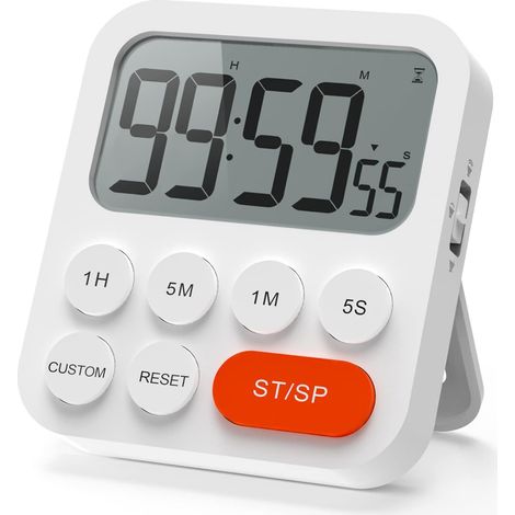 Magnetischer Digitaler Küchentimer Mit Countdown-timer, Leistungsstarkem Alarm Und Großem Lcd-bildschirm 99-stunden-digitaltimer Für Küche, Kinder Und Lehrer.