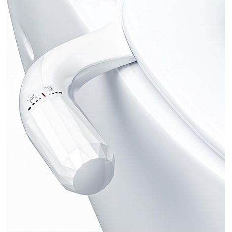 Manueller Bidet-wc-sitz – 2 Spülfunktionen Und Druckregulierung – Schlankes Design Und Einfache Installation – Für Senioren, Schwangere Und Mehr Komfort