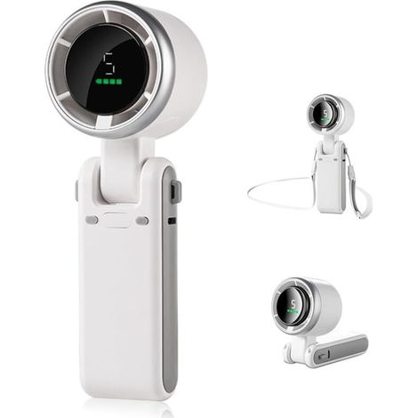 Mini-hochgeschwindigkeitsventilator – Faltbar, Mit Tragegurt, Ideal Für Ausflüge Etc. – 1 Stück, Weiß