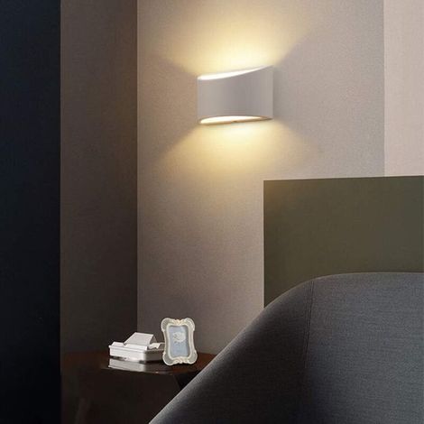 Moderne Weiße Led-wandleuchte Für Den Innenbereich – Geeignet Für Wohnzimmer, Schlafzimmer, Flur – 2er-set, Warmweiß