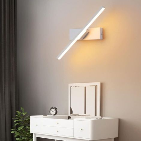 Moderne, Minimalistische Und Kreative Nachttischlampe – Geeignet Für Schlafzimmer, Nachttisch Oder Schminktisch – Weiß – 30 Cm (mit Schalter)