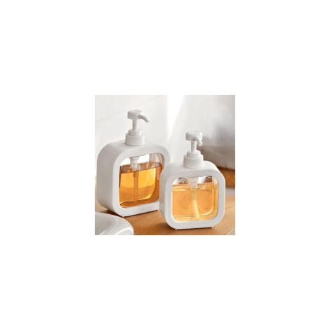 Nachfüllbarer Seifenspender Für Küche Und Bad, Mit Auslaufsicheren Behältern, Flüssigkeitsspender, 300 Ml, 2 Stück