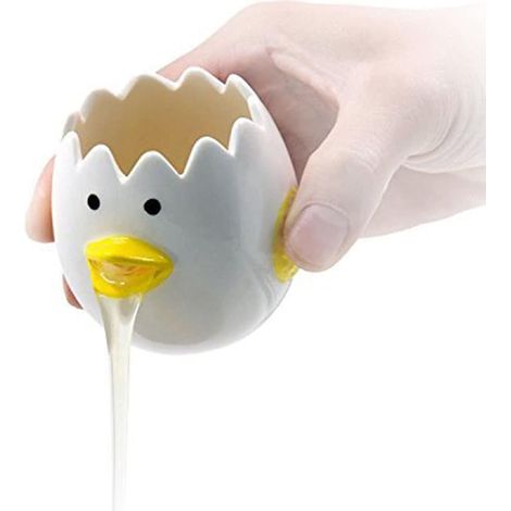 Niedlicher Eiertrenner Aus Keramik, Mini-eiertrenner Für Eigelb Und Eiweiß, Praktisch Für Den Hausgebrauch, Küchenhelfer Zum Backen, Spülmaschinenfest