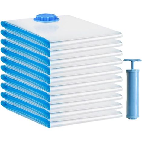 Packung Mit 10 Staubsaugerbeuteln, Aufbewahrungshülle Für Kleidung, Bettdecken, Bettwäsche Und Kissen 60×80 Cm