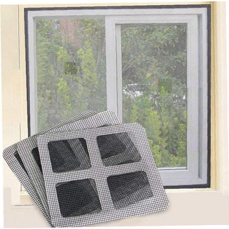 Packung Mit 3 Selbstklebenden Reparaturflicken Für Tür- Und Fenstergitter, Zur Einfachen Reparatur.