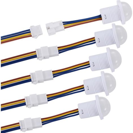 Packung Mit 5 Pir-infrarotsensoren, 110 V/220 V, Mini-infrarot-bewegungsmelder Für Die Inneninstallation