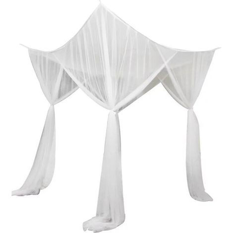 Quadratisches Doppel-moskitonetz Mit Ständer – Moskitonetz Für Den Hausgebrauch – Maße: 190 × 210 × 240 Cm – Komplettes Montageset Enthalten