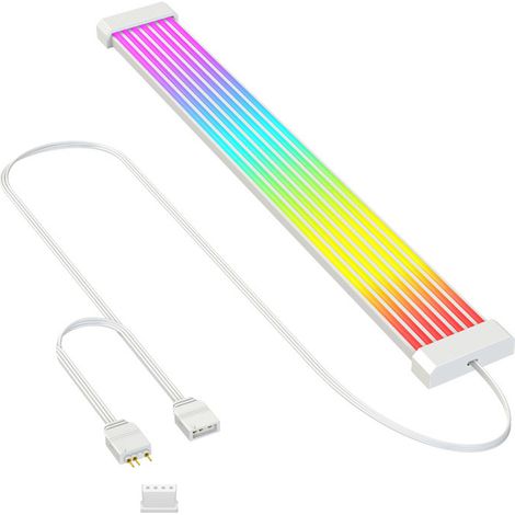 Rgb-led-streifen Für Pc-stromkabel – 5v 3-pin-synchronisation – Kompatibel Mit 6/8/12/16/24-pin-verlängerungskabeln Und Pc-gehäusen