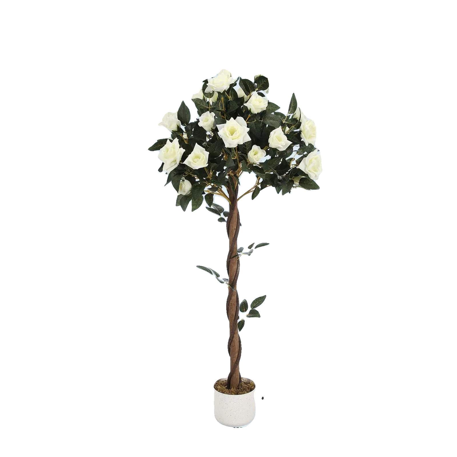 Künstlicher Baum, Lebensgroße Kamelienblüten, Uv-beständiges Design, 120cm