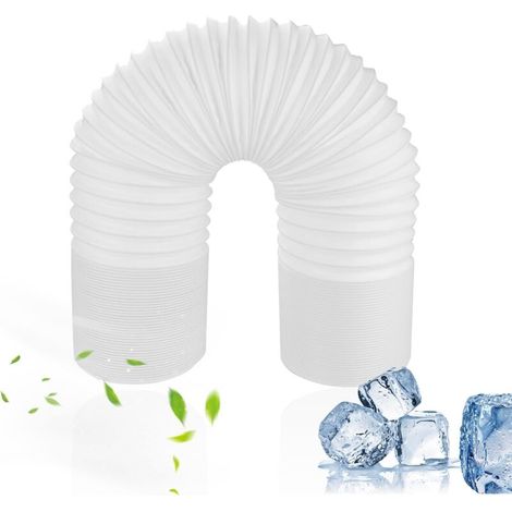 Rosvola Tragbarer Klimaanlagenschlauch, 15 Cm Durchmesser, Universeller Abluftschlauch Mit Direkter Abluftrichtung, 3 M Flexibler Pp-lüftungsschlauch
