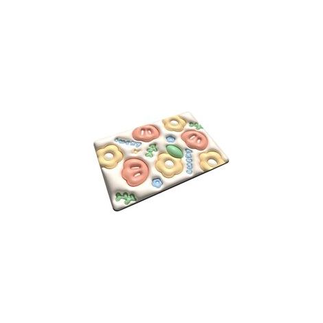Rutschfeste Diatomit-badematte – 3d-blumeneffekt – 40 × 60 Cm – Modell Lth-004