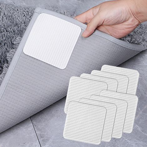 Rutschfeste Pads Für Teppiche, Läufer, Holz- Und Fliesenböden. Vacuum Tech Pads, 10 X 10 Cm, 8er-pack.