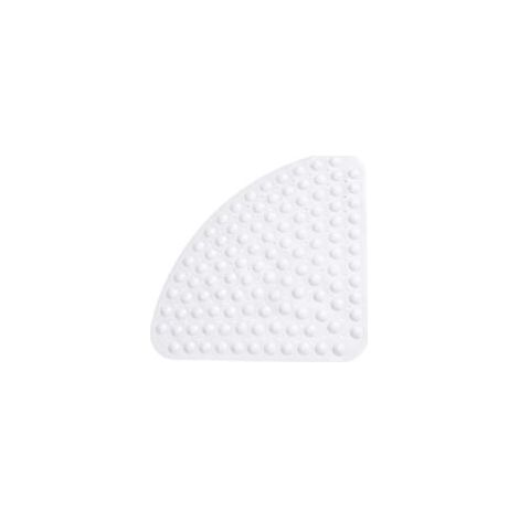 Rutschfeste Duschmatte, Antibakteriell, Schimmelresistent, Viertelkreisförmig, Eckdesign, Mit Saugnapf Für Badewanne/dusche, 54 X 54 Cm – Weiß