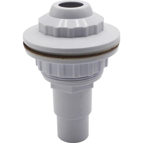 Rücklaufdüse Für Stahlwandbecken, Mit Schwenkkopf, 58 Mm Durchmesser, 32/38-schlauchanschluss