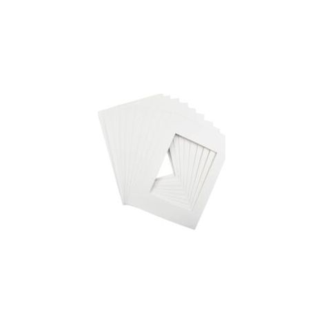 Set Mit 10 Papier-fotorahmen – A4-format – Weiß – Passepartout – Säurefrei – Individuelle Größenanpassung – Für Fotorahmen, Poster Und Gemalte Fotos