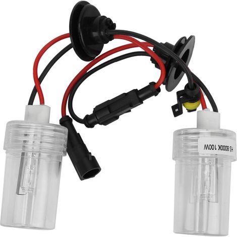 Set Mit 2 Xenon-scheinwerferlampen, 100 W, 8000 K, 6800 Lm, H3 - Scheinwerferzubehör - 2 X 100-w-xenonlampen