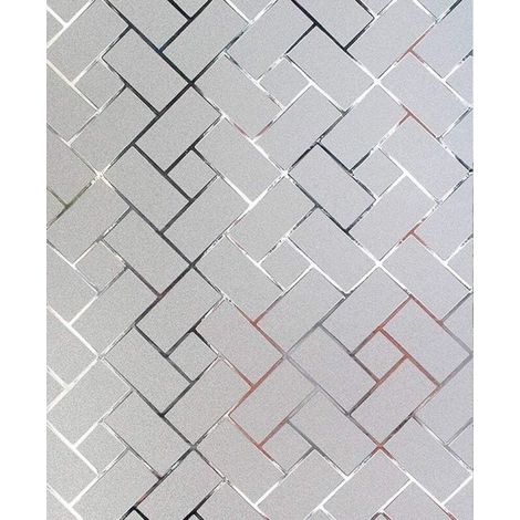 Sichtschutzfolie Für Fenster – Für Badezimmer, Schlafzimmer Und Büros – Klebstofffrei, Uv-beständig – 60 X 200 Cm – Diagonales Raster