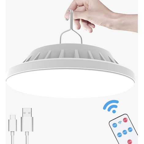 Solar- Und Usb-campinglaterne, 1000 Lm – 120 Leds – Fernbedienung – Wasserdicht – Zum Aufhängen