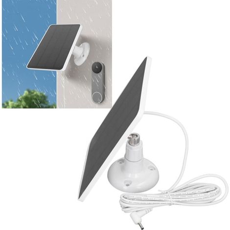 Solarladegerät Für Ring Spotlight Kamera: Ein Solarpanel Für Ihre Ring Spotlight Videokamera Mit Automatischer Ladefunktion (csp4w-dc-w)