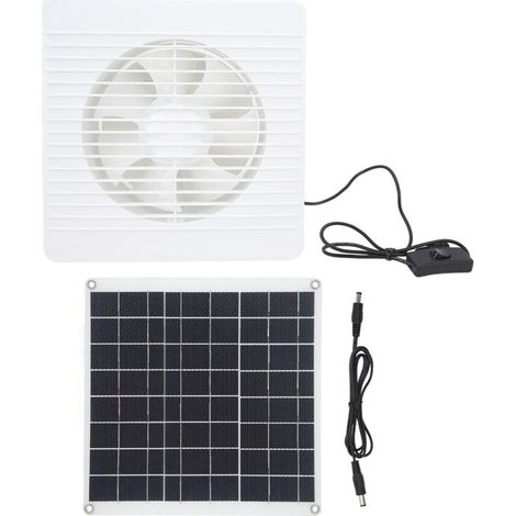 Solarbetriebener Ventilator Zur Aufrechterhaltung Der Luftzirkulation, 6 Flügel, 15 W, Abluftventilator Für Hühnerställe Und Gewächshäuser, 8 Zoll