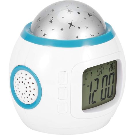Sternenhimmel-nachtlichtprojektor, Led-musikwecker, Multifunktions-temperaturanzeige, Kalender Mit Wecker, Kinder-countdown-timer, Geschenkidee, Party- Und Schlafzimmerdekoration