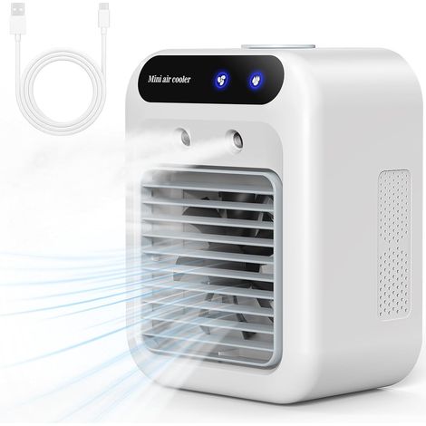 Tragbarer Luftkühler, Mini-klimaanlage Für Unterwegs, 4-in-1-luftkühler, Tragbare Klimaanlage, 2-stufiger Ventilator, Leise Mini-tischklimaanlage Für Zuhause