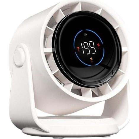 Tragbarer Tischventilator – Ideal Für Reisen, Büro Und Innenräume – 1 Stück, Weiß