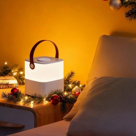Tragbares Led-nachtlicht Mit Berührungsschalter – Ideal Für Schlafzimmer, Badezimmer Und Flure – 1 Stück, 4800 Mah