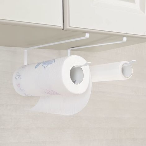 Tür In Espresso-farbe, 2 Halterungen Für Papierrollen Ohne Bohren, 27 Cm Papierrollenhalter Ohne Bohren, Vertikal Oder Horizontal, Für Küche, Bad, Beschilderung (