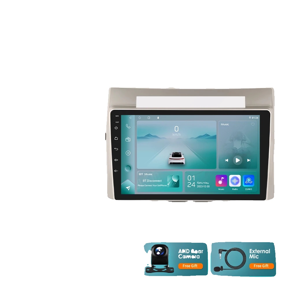 Auto-multimedia-player, Touchscreen, Navigationssystem, Kompatibel Mit Toyota Corolla Verso Ar10 2004 - 2009 Audio, P1 Ahdc6