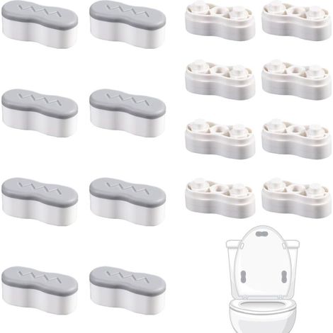 Verbesserter Toilettensitz-puffer Für Gebogene Sitze – Für Mehr Komfort, Kompatibel Mit Den Meisten Toilettensitzen – 8-teilig