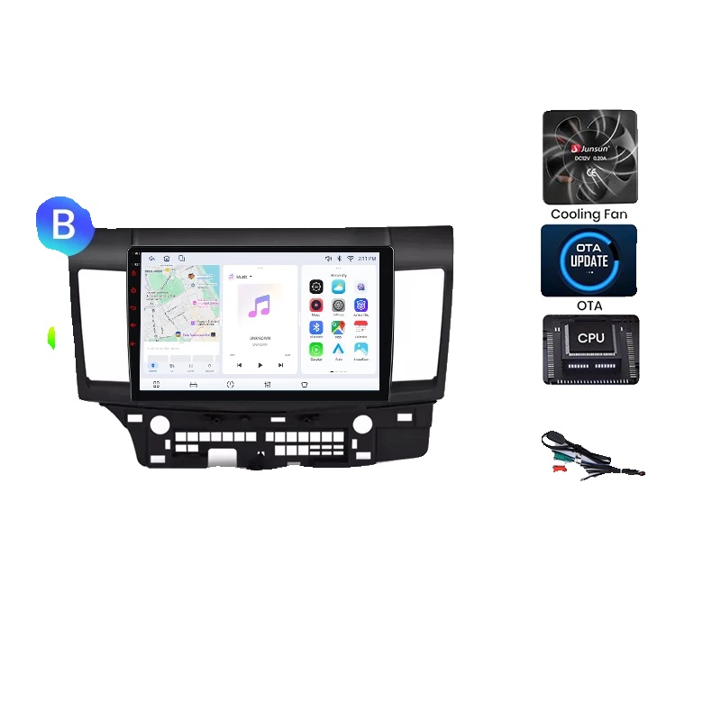 Autoradio, Touchscreen-schnittstelle, Navigationssystem, Kompatibel Mit Mitsubishi Lancer 2007-2013, V1 Plus (8gb-256gb) - B