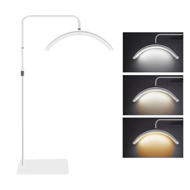 Stativ-fill-light, Halbmondförmig, Dimmbar, C-typ Weiße Farbe, Eu