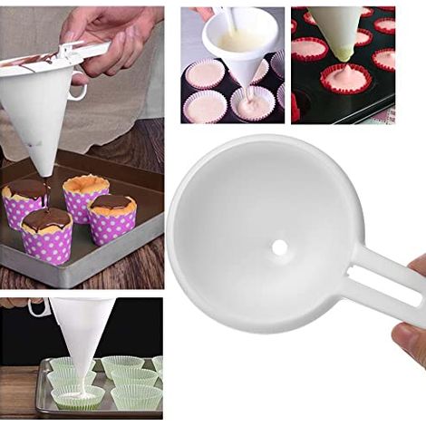 Verstellbarer 2-teiliger Trichter Für Zuckerguss Und Konfekt, Butterspender, Gebäckwerkzeug, Geeignet Für Den Einsatz In Der Küche Und Zu Hause.