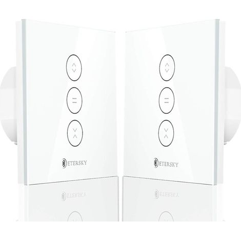 Wlan-fähiger Rollladenschalter, Intelligenter Rollladen- Und Jalousienschalter, Berührungsschalter Mit Led-abschaltfunktion Und Timer – 4er-pack