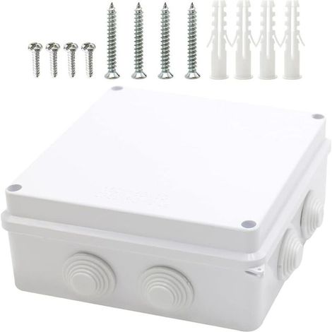 Wasserdichte Und Staubdichte Elektrische Anschlussdose – Stoß- Und Sturzfest – 1 Stück, Weiß, 150 X 110 X 70 Mm