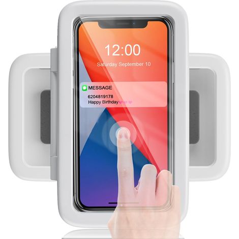 Wasserdichter Dusch-handyhalter, Um 480° Drehbar Und Verstellbar, Wandhalterung Fürs Badezimmer, Beschlagfreie Hülle, Badezimmeraccessoire - Geeignet Für Handys Von 4 Bis 7 Zoll.