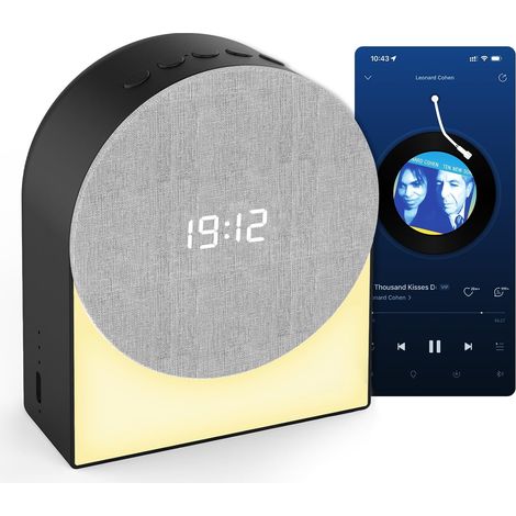 Weißrauschwecker Mit Integriertem Nachtlicht – 4-in-1 Bluetooth-lautsprecher – Natürlicher Klang – Geeignet Für Erwachsene, Kinder Und Babys – Tragbare Einschlafhilfe – Wiederaufladbar – Timerfunktion