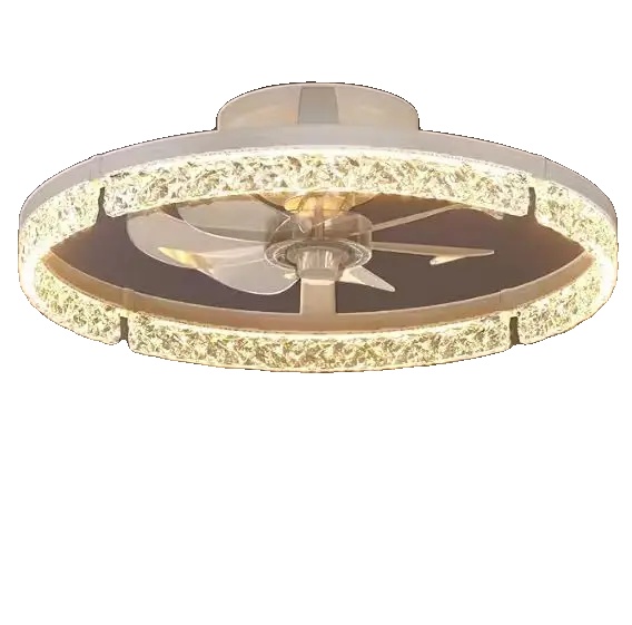 Deckenventilator, Dimmbares Led-licht, Fernbedienung, Weiss