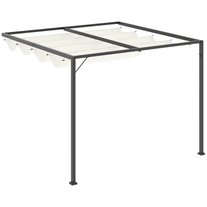 Außenpavillon, 3 X 3 Meter, Uv-schutz, Windresistent, Regensicher, Verstellbarer Schutz